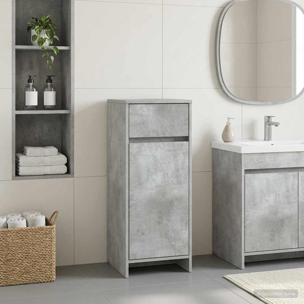 Bathroom Cabinet Concrete Grey 35 x 36.5 x 85 cm