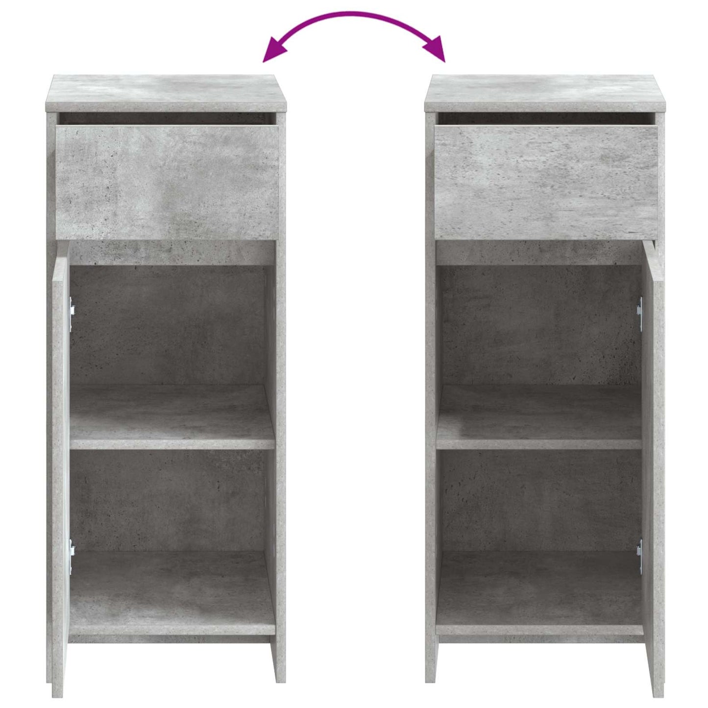 Bathroom Cabinet Concrete Grey 35 x 36.5 x 85 cm