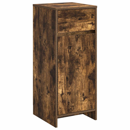 Bathroom Cabinet Smoked Oak 35 x 36.5 x 85 cm Engineered Wood