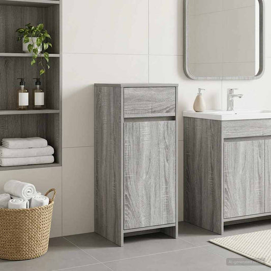 Bathroom Cabinet Grey Sonoma 35 x 36.5 x 85 cm Engineered Wood