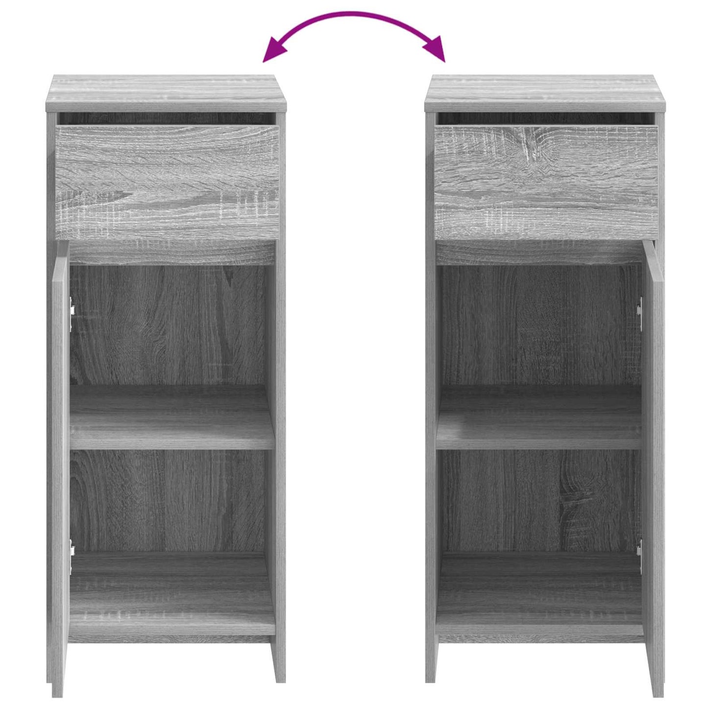 Bathroom Cabinet Grey Sonoma 35 x 36.5 x 85 cm Engineered Wood