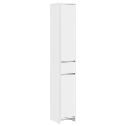 Bathroom Cabinet White 30 x 33 x 190 cm Engineered Wood