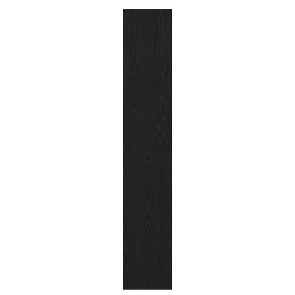 Bathroom Cabinet Black Oak 30 x 33 x 190 cm Engineered Wood