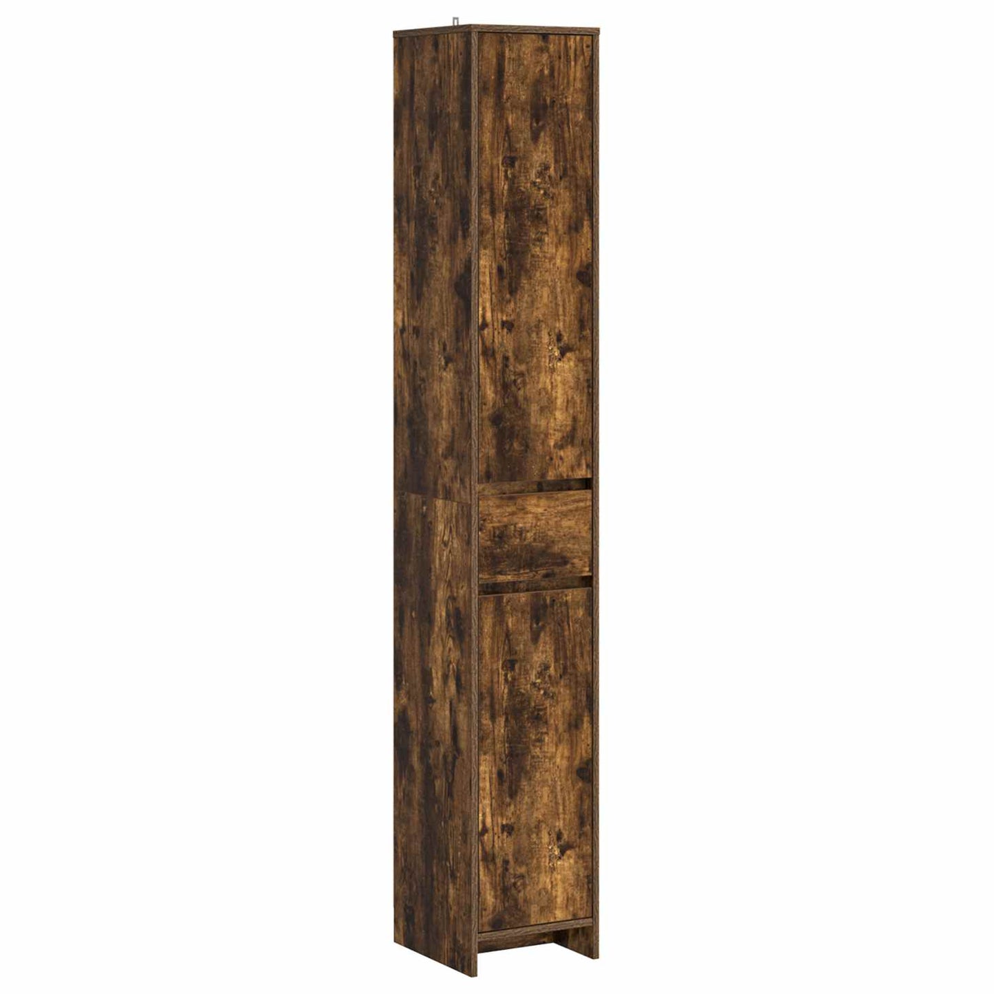 Bathroom Cabinet Smoked Oak 30 x 33 x 190 cm Engineered Wood