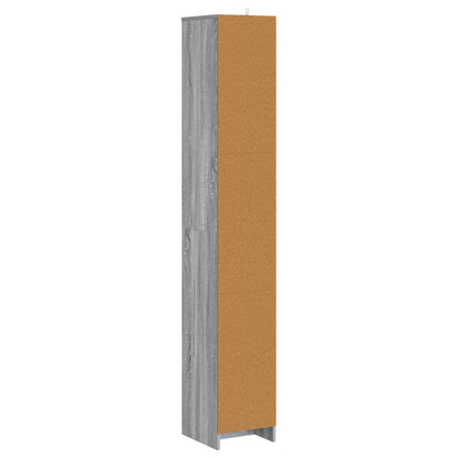 Bathroom Cabinet Grey Sonoma 30 x 33 x 190 cm Engineered Wood