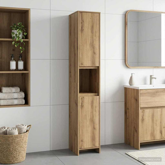 Bathroom Cabinet Artisan Oak 30 x 33 x 190 cm Engineered Wood