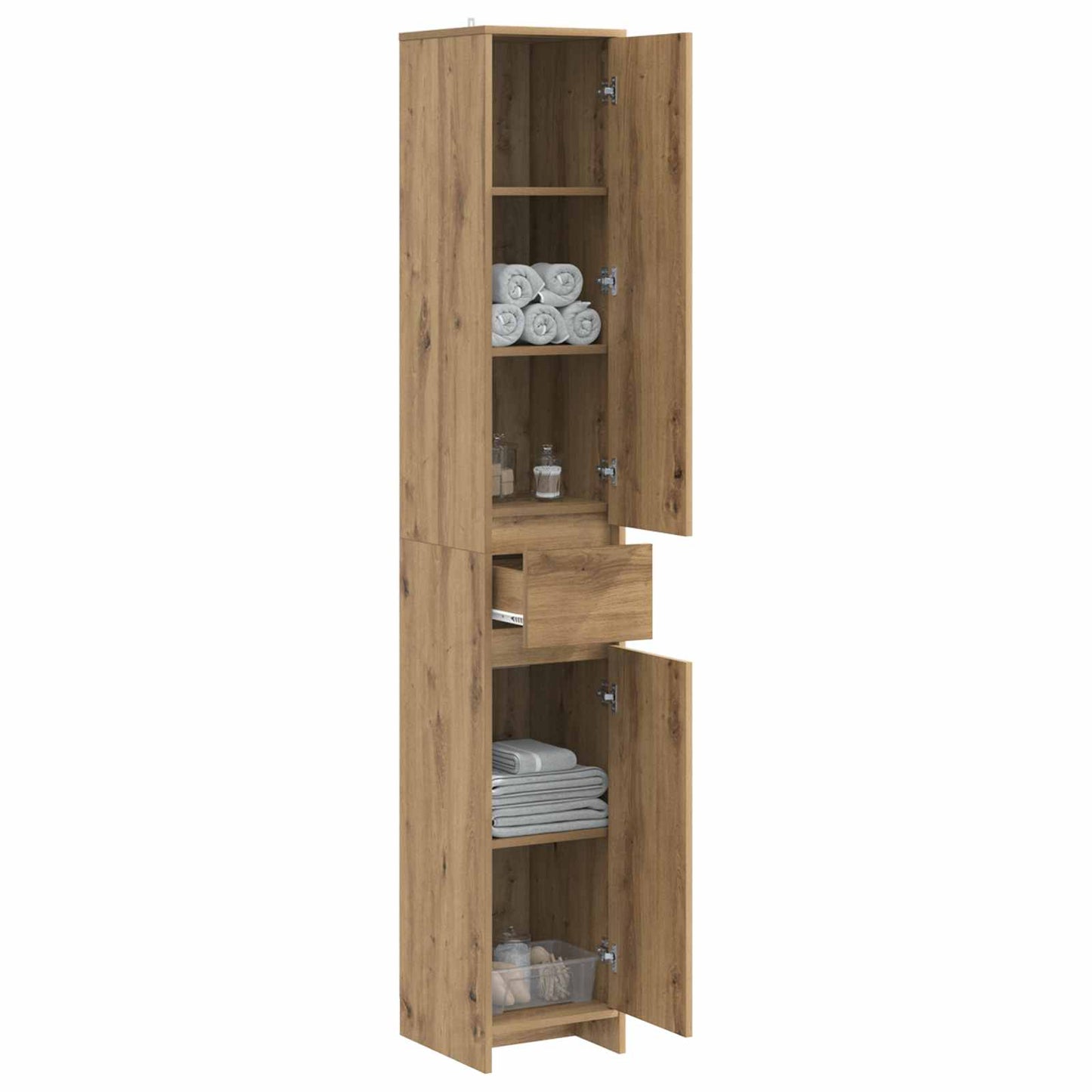 Bathroom Cabinet Artisan Oak 30 x 33 x 190 cm Engineered Wood