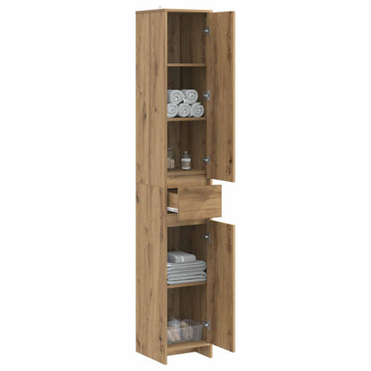 Bathroom Cabinet Artisan Oak 30 x 33 x 190 cm Engineered Wood