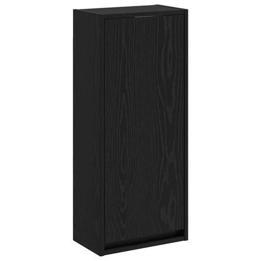 Wall-mounted Sink Vanity Black Oak 35 x 20 x 81 cm