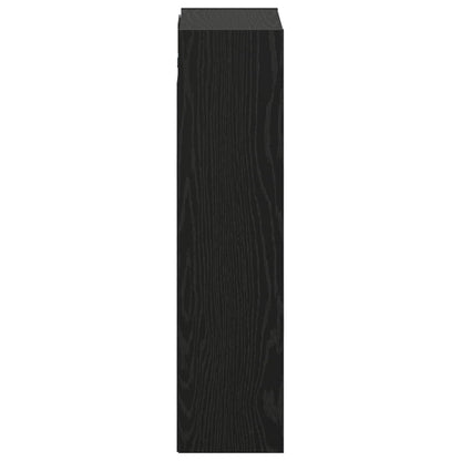 Wall-mounted Sink Vanity Black Oak 35 x 20 x 81 cm