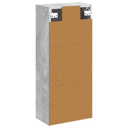 Wall-mounted Sink Vanity Concrete Grey 35 x 20 x 81 cm