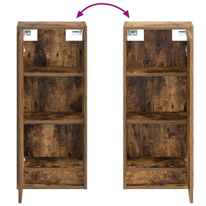 Wall-mounted Sink Vanity Smoked Oak 35 x 20 x 81 cm