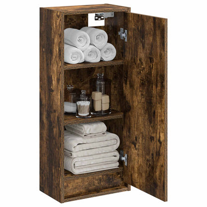 Wall-mounted Sink Vanity Smoked Oak 35 x 20 x 81 cm