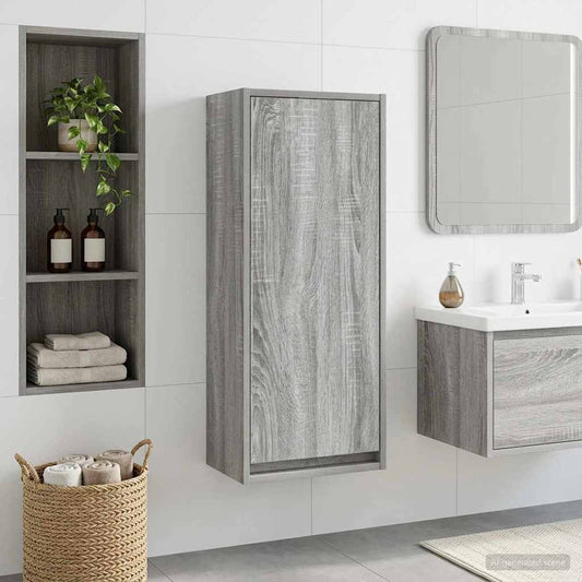 Wall-mounted Sink Vanity Grey Sonoma 35 x 20 x 81 cm