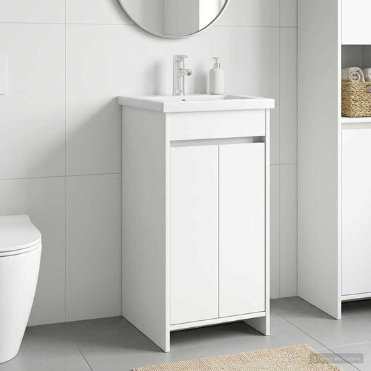 Bathroom Vanity with Sink White 42 x 40 x 84.5 cm