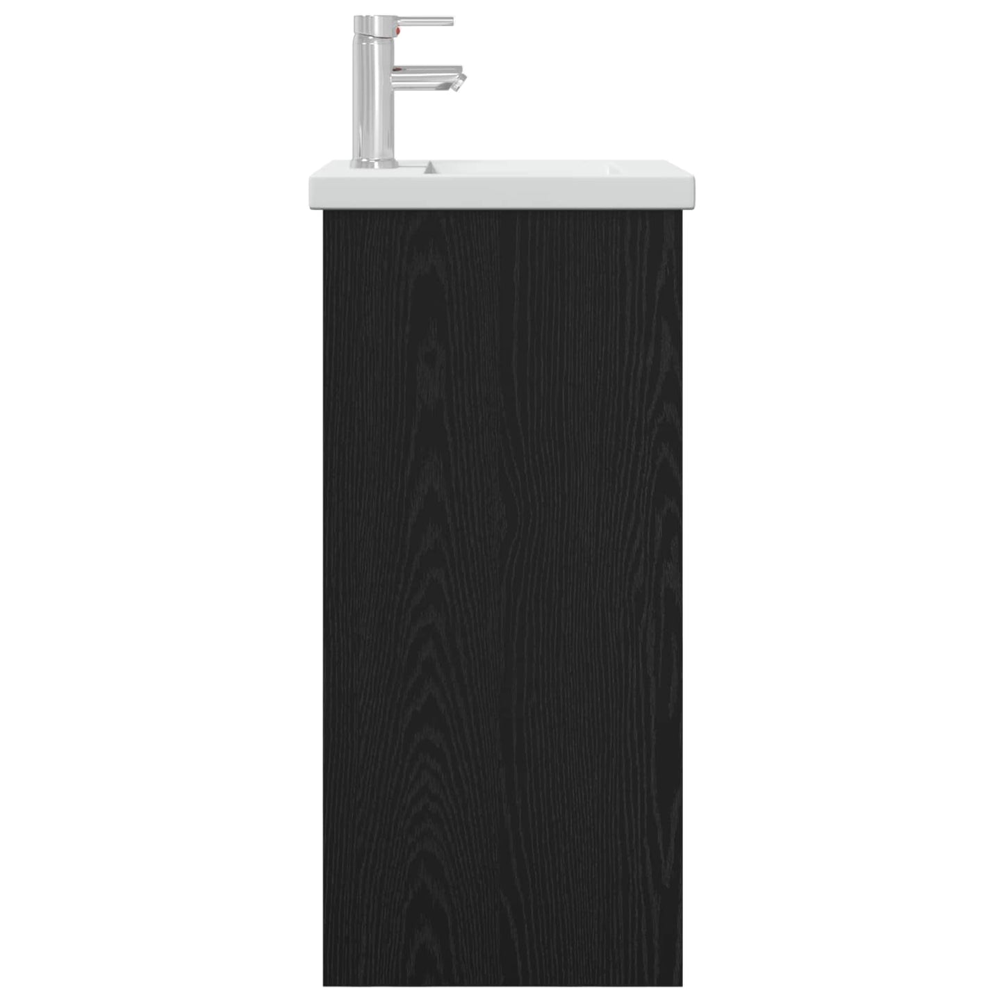 Bathroom Vanity with Sink Black Oak 42 x 40 x 84.5 cm
