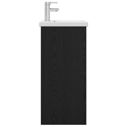 Bathroom Vanity with Sink Black Oak 42 x 40 x 84.5 cm