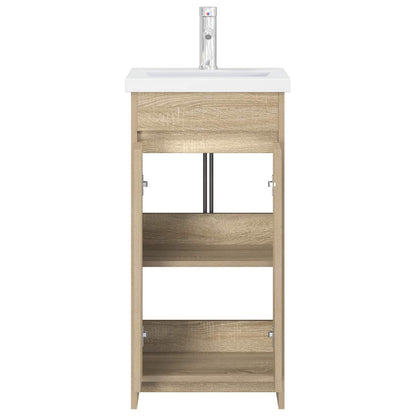 Bathroom Vanity with Sink Sonoma Oak 42 x 40 x 84.5 cm