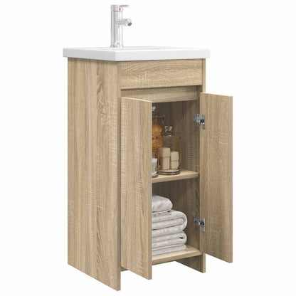 Bathroom Vanity with Sink Sonoma Oak 42 x 40 x 84.5 cm