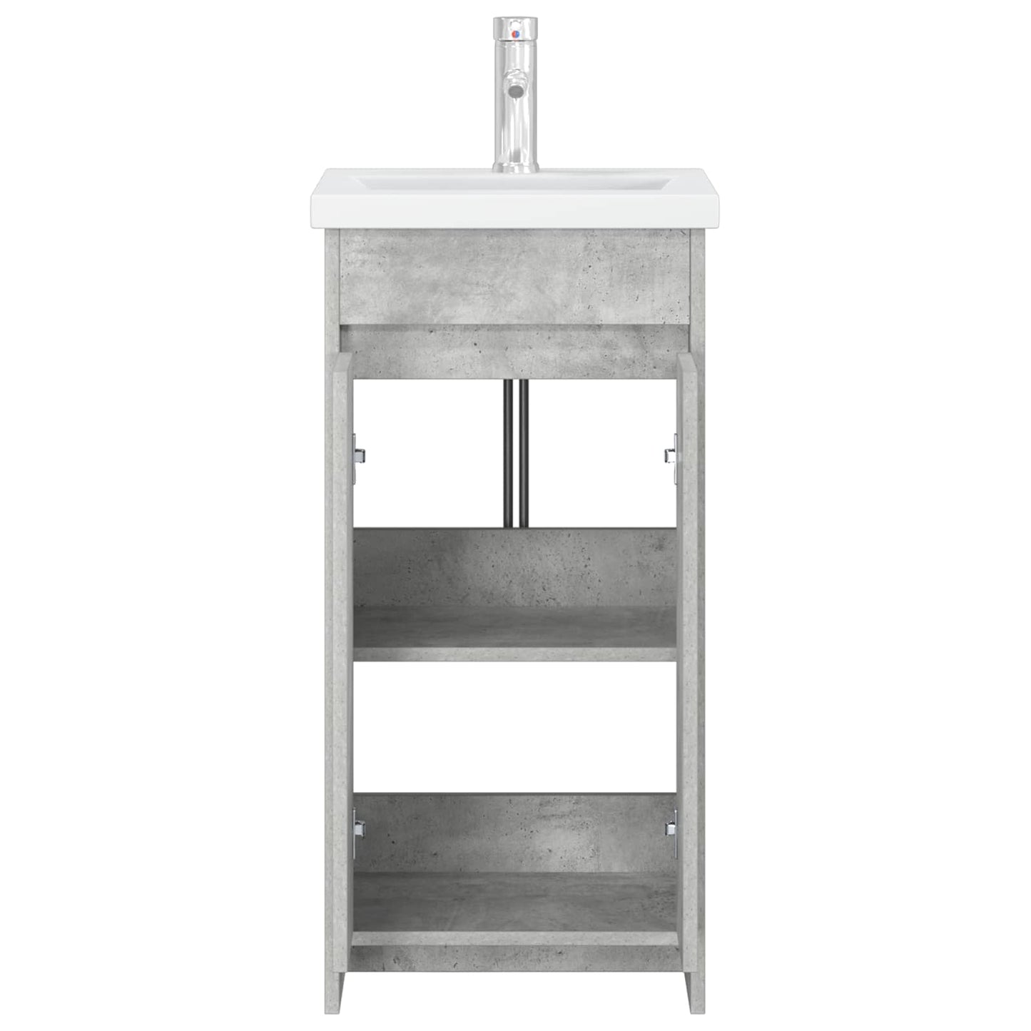 Bathroom Vanity with Sink Concrete Grey 42 x 40 x 84.5 cm