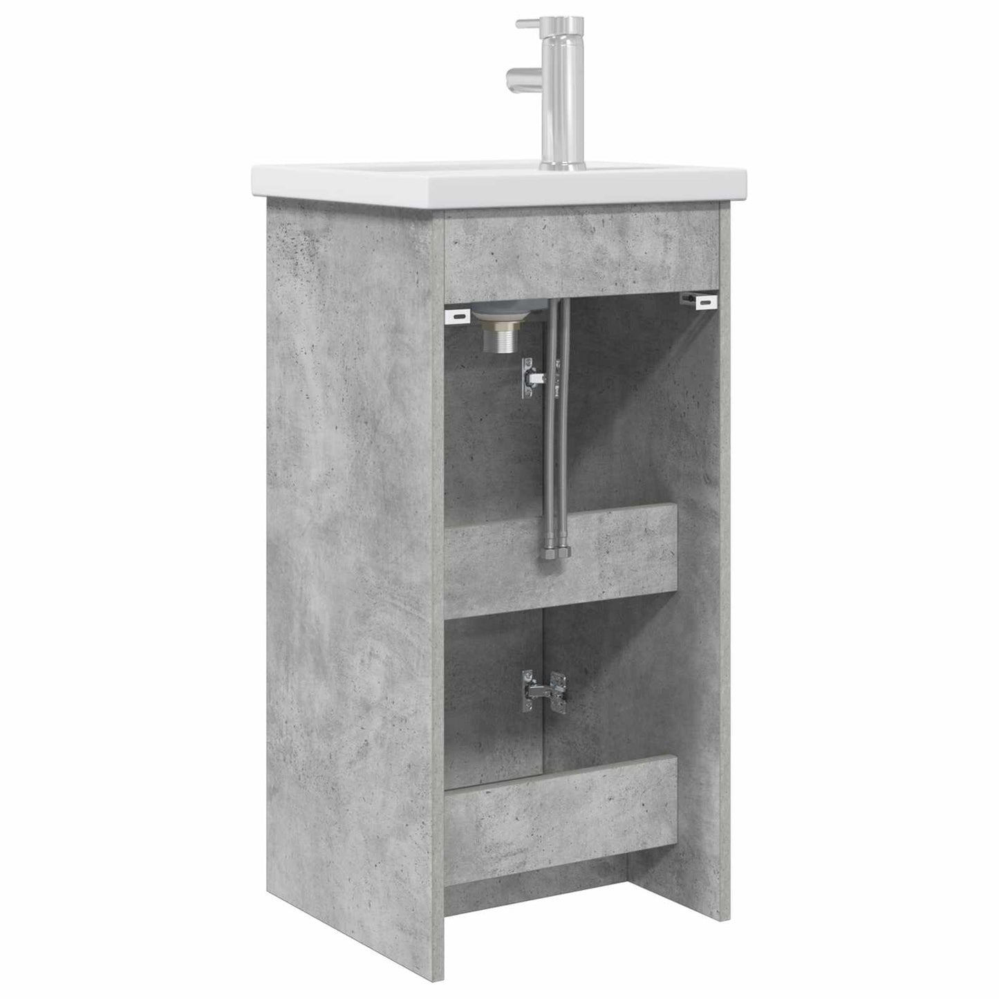 Bathroom Vanity with Sink Concrete Grey 42 x 40 x 84.5 cm