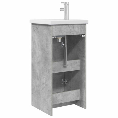 Bathroom Vanity with Sink Concrete Grey 42 x 40 x 84.5 cm