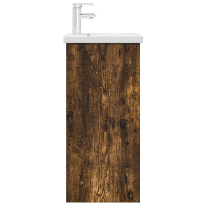 Bathroom Vanity with Sink Smoked Oak 42 x 40 x 84.5 cm