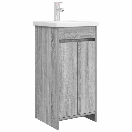 Bathroom Vanity with Sink Grey Sonoma 42 x 40 x 84.5 cm