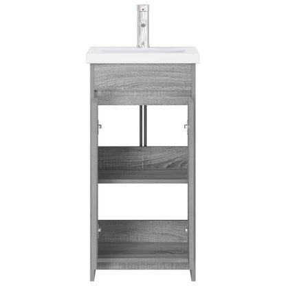 Bathroom Vanity with Sink Grey Sonoma 42 x 40 x 84.5 cm