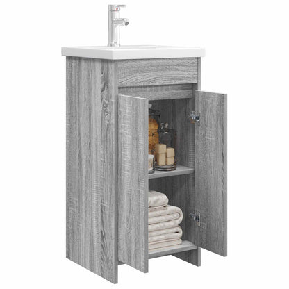 Bathroom Vanity with Sink Grey Sonoma 42 x 40 x 84.5 cm