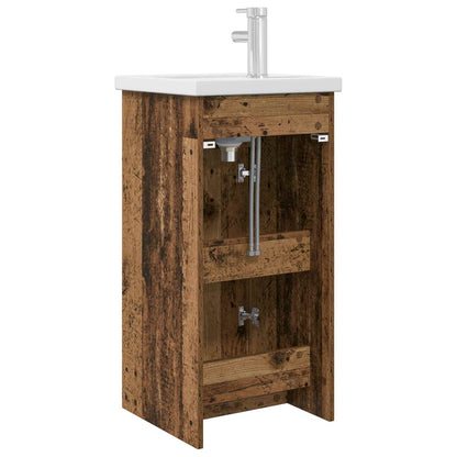 Bathroom Vanity with Sink Old Wood 42 x 40 x 84.5 cm