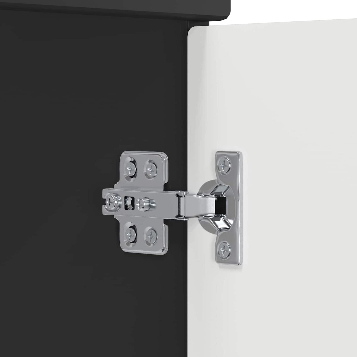Bathroom Under Sink Cabinet Black Oak 56 x 37.5 x 81 cm