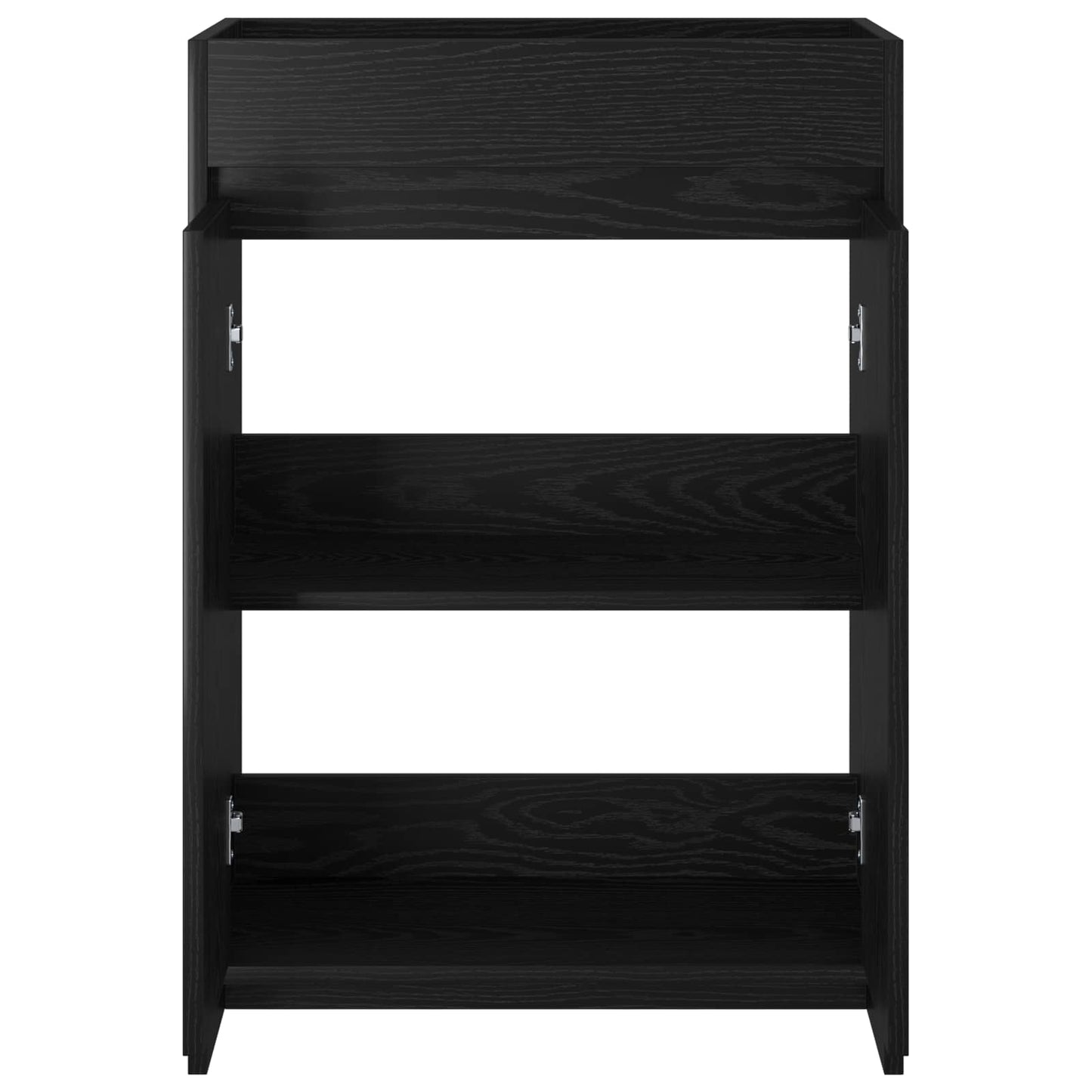 Bathroom Under Sink Cabinet Black Oak 56 x 37.5 x 81 cm