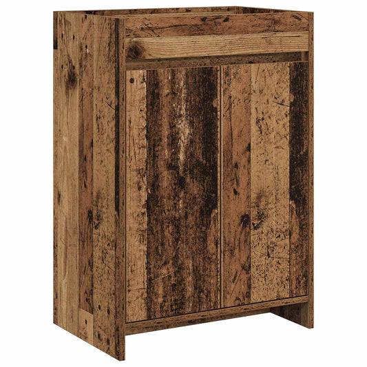 Bathroom Under Sink Cabinet Old Wood 56 x 37.5 x 81 cm
