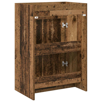 Bathroom Under Sink Cabinet Old Wood 56 x 37.5 x 81 cm