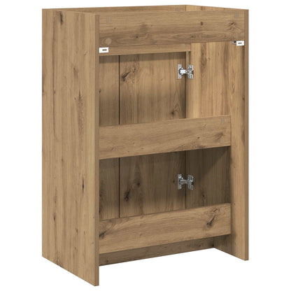 Bathroom Under Sink Cabinet Artisan Oak 56 x 37.5 x 81 cm