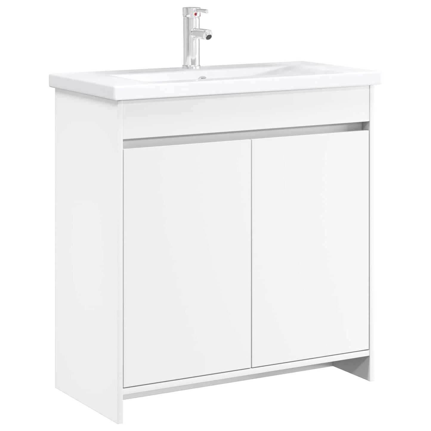 Bathroom Under Sink Cabinet White 78.5 x 37.5 x 81 cm