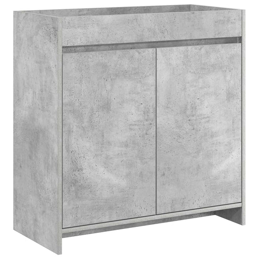 Bathroom Under Sink Cabinet Concrete Grey 78.5 x 37.5 x 81 cm