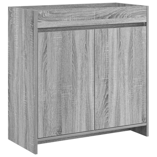 Bathroom Under Sink Cabinet Grey Sonoma 78.5 x 37.5 x 81 cm