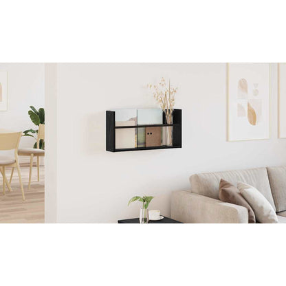 Magazine Rack Black Oak 60 x 12 x 30 cm Engineered Wood