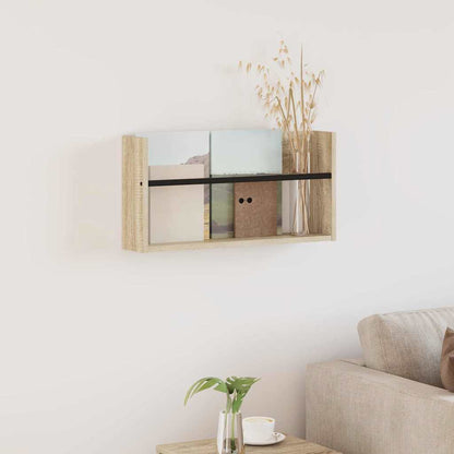 Magazine Rack Sonoma Oak 60 x 12 x 30 cm Engineered Wood