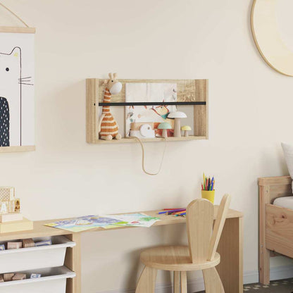 Magazine Rack Sonoma Oak 60 x 12 x 30 cm Engineered Wood