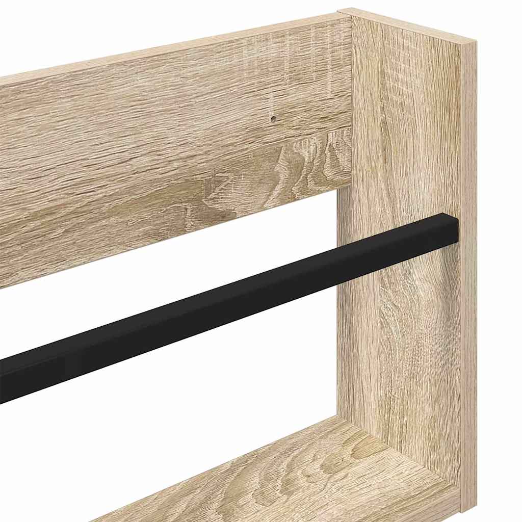 Magazine Rack 2 pcs Sonoma Oak 60 x 12 x 30 cm Engineered Wood