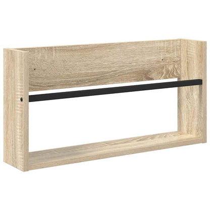 Magazine Rack 2 pcs Sonoma Oak 60 x 12 x 30 cm Engineered Wood