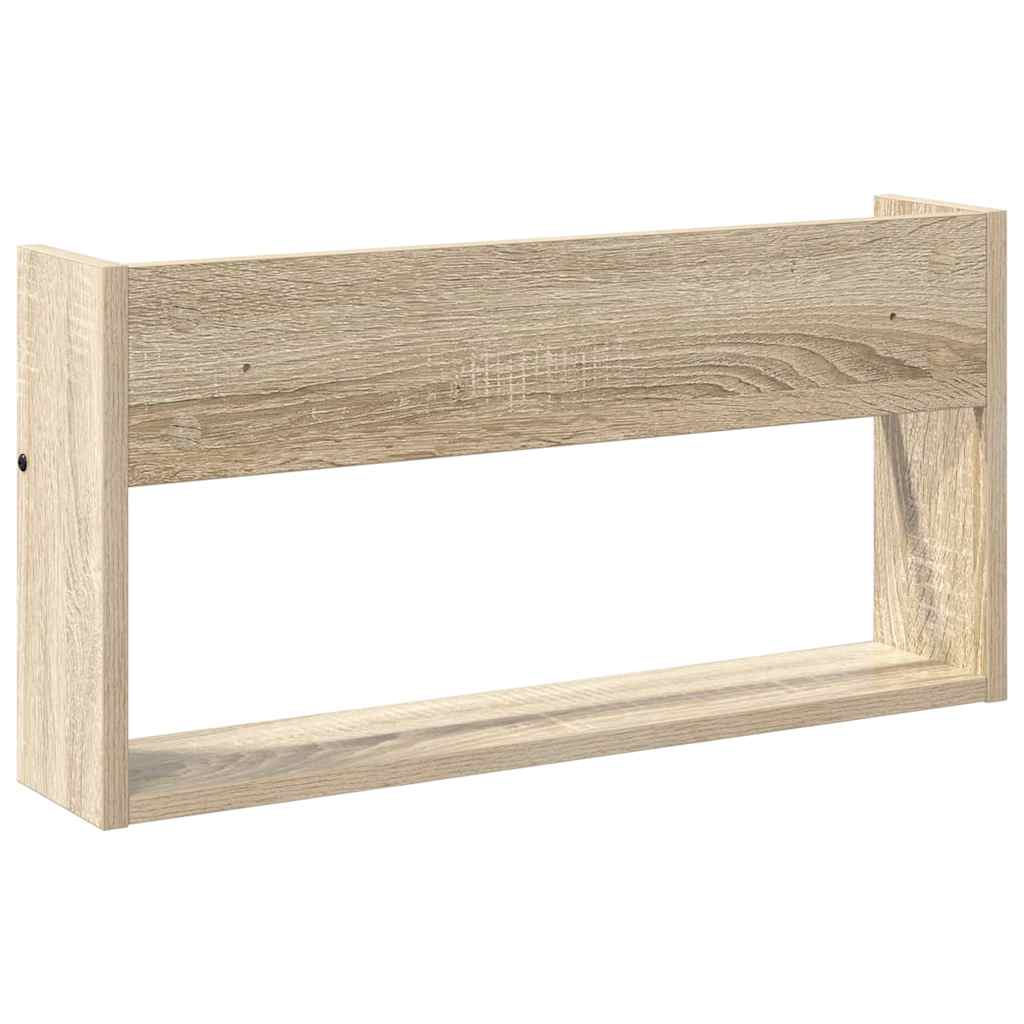 Magazine Rack 2 pcs Sonoma Oak 60 x 12 x 30 cm Engineered Wood