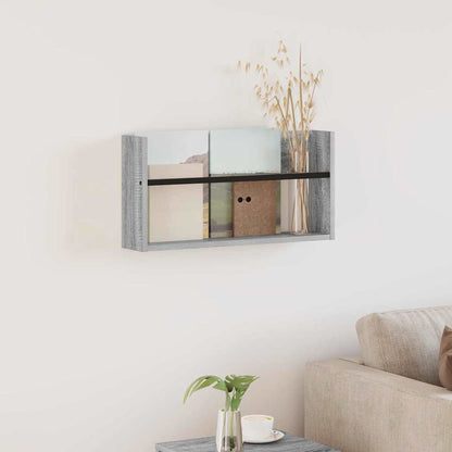 Magazine Rack Grey Sonoma 60 x 12 x 30 cm Engineered Wood
