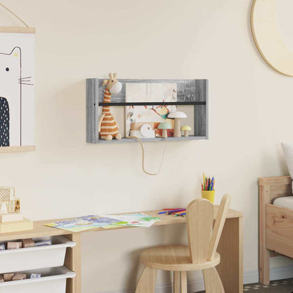 Magazine Rack Grey Sonoma 60 x 12 x 30 cm Engineered Wood