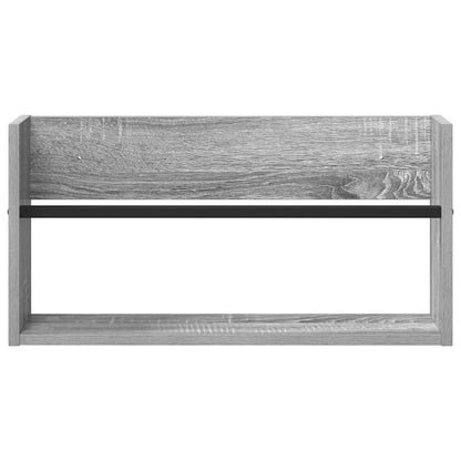 Magazine Rack Grey Sonoma 60 x 12 x 30 cm Engineered Wood