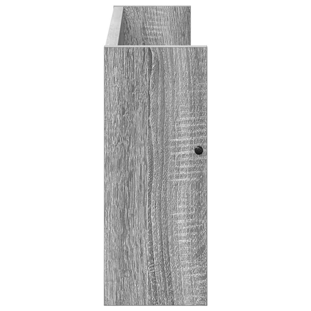 Magazine Rack 2 pcs Grey Sonoma 60 x 12 x 30 cm Engineered Wood