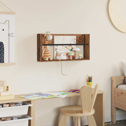 Magazine Rack Old Wood 60 x 12 x 30 cm Engineered Wood